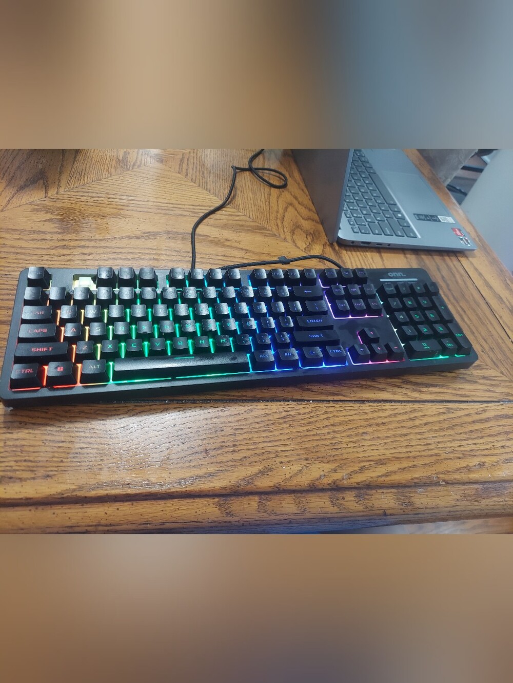 RGB Backlit Black Mechanical Keyboard - Unbranded